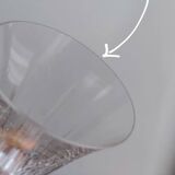 Set of 6 Sèvres crystal champagne flutes