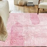 Tapis rose bérbere en laine 200cmx300cm