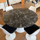 Tulip table Saarinen 120 cm black Marquina marble