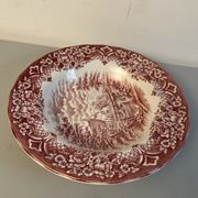 2 assiettes  creuse vintage  anglaise staffordshire england