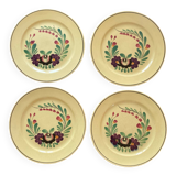 4 Sarreguemines plates