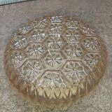 Moulded glass wall sconce