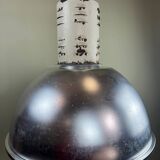 Rare industrial suspension Osram HQL – large aluminium reflector 53