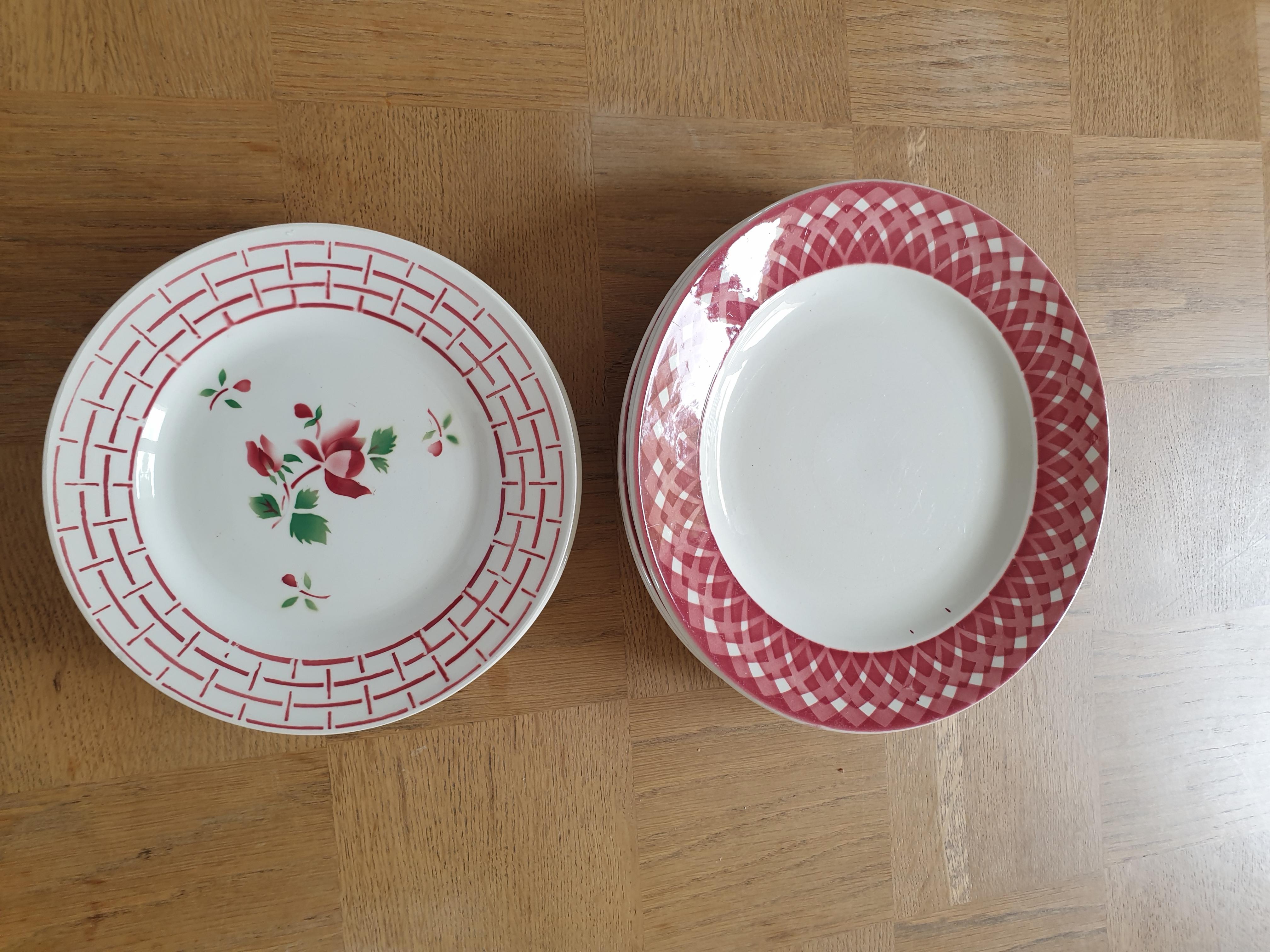 Digoin sarreguemines flat plate composition