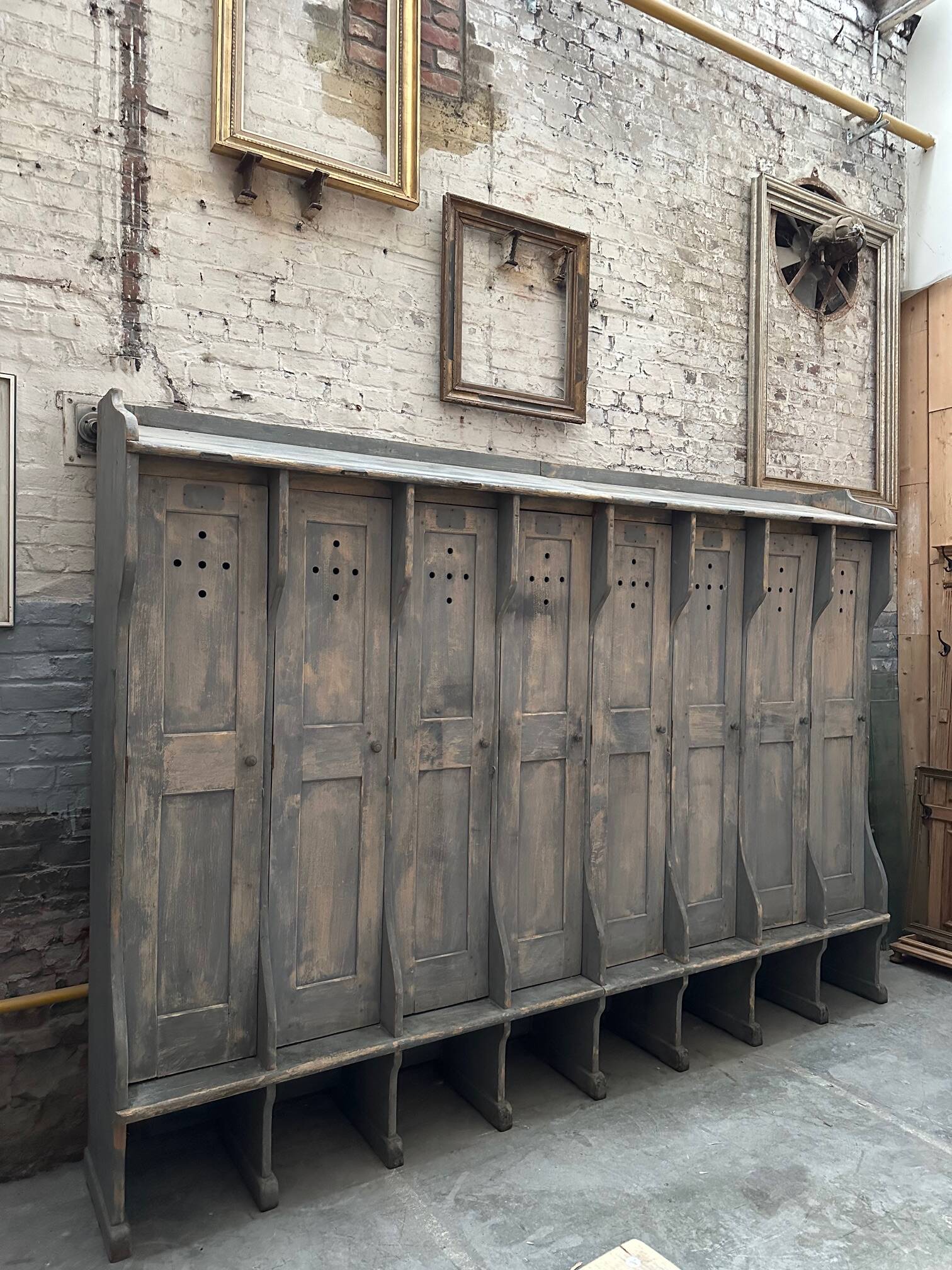Workshop locker room, early 20th century