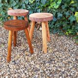 Set of 3 low stools