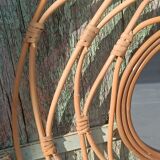 Rattan mirror, bohemian