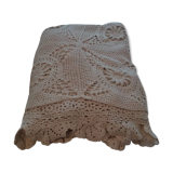 Bed top vintage cotton crochet bedspread