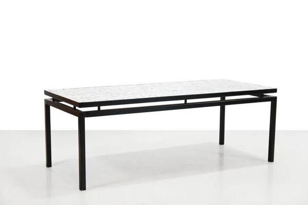 Table basse en mosaïque moderniste néerlandaise des années 1950