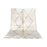 Beni Ouarain Moroccan Berber rug with black diamonds New 210 x 140 cm