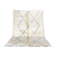 Beni Ouarain Moroccan Berber rug with black diamonds New 210 x 140 cm