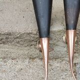 Pair of vintage 50s copper and metal wall lights