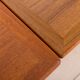 Teak extension dining table with concealed panels, Denmark, 60s