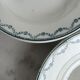Ironstone set of 5 deep plates St Amand