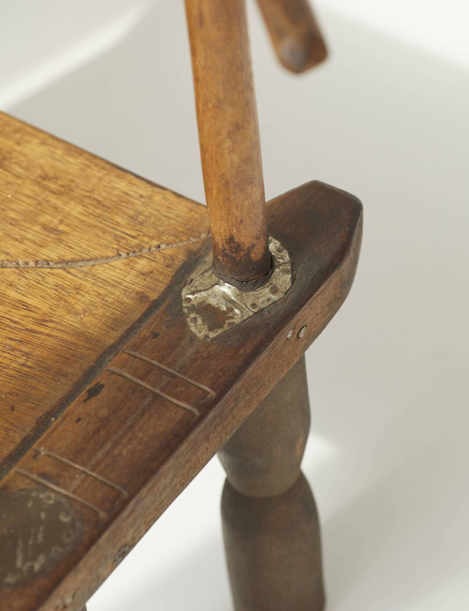 Small vintage wooden Baoulé chair (West Africa) Circa 1960