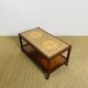 Scandinavian coffee table in wood and ceramic