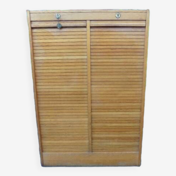 curtain file cabinet from the 50s, double, height 1.20m