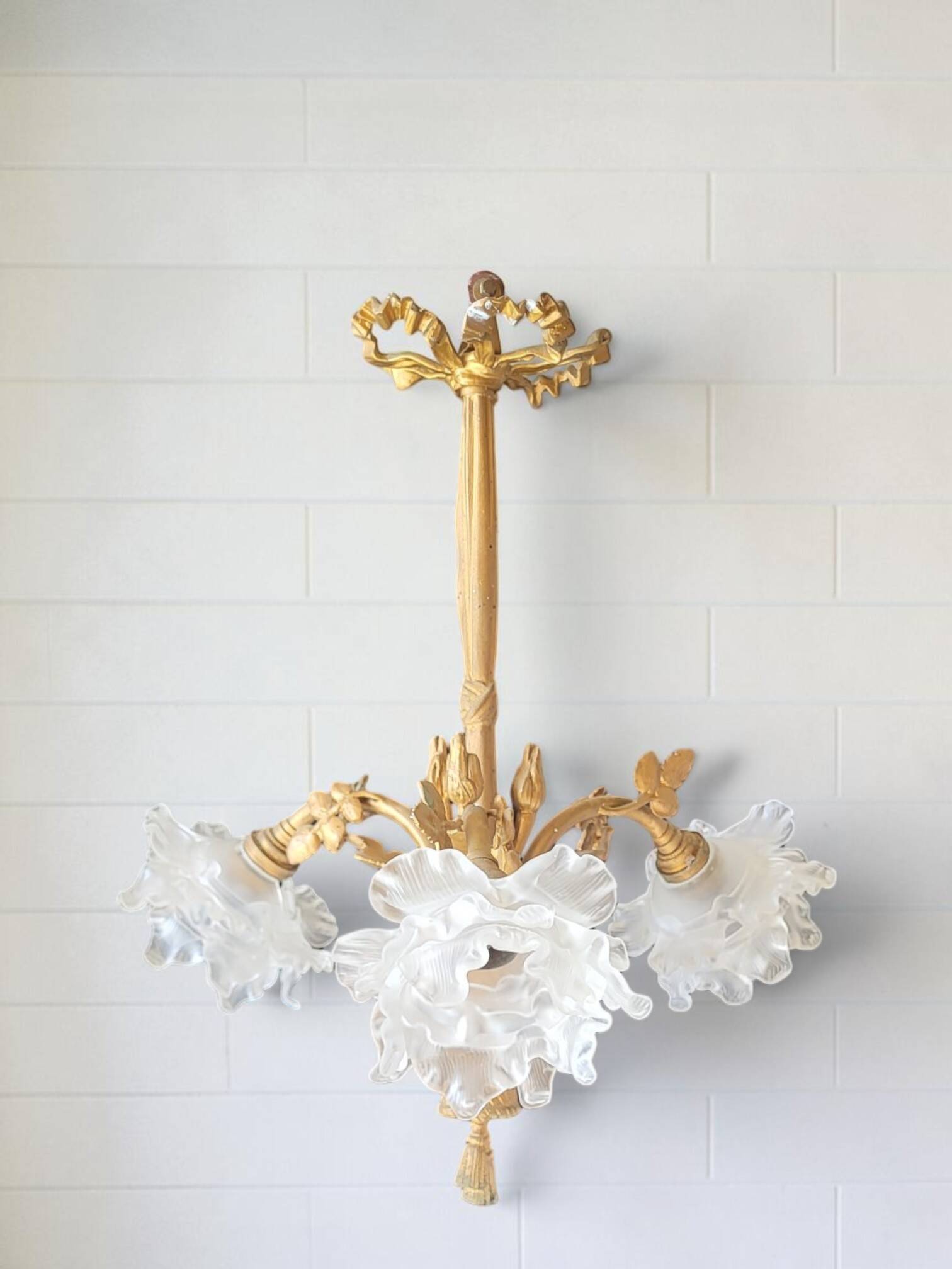 Bronze chandelier Louis XVI