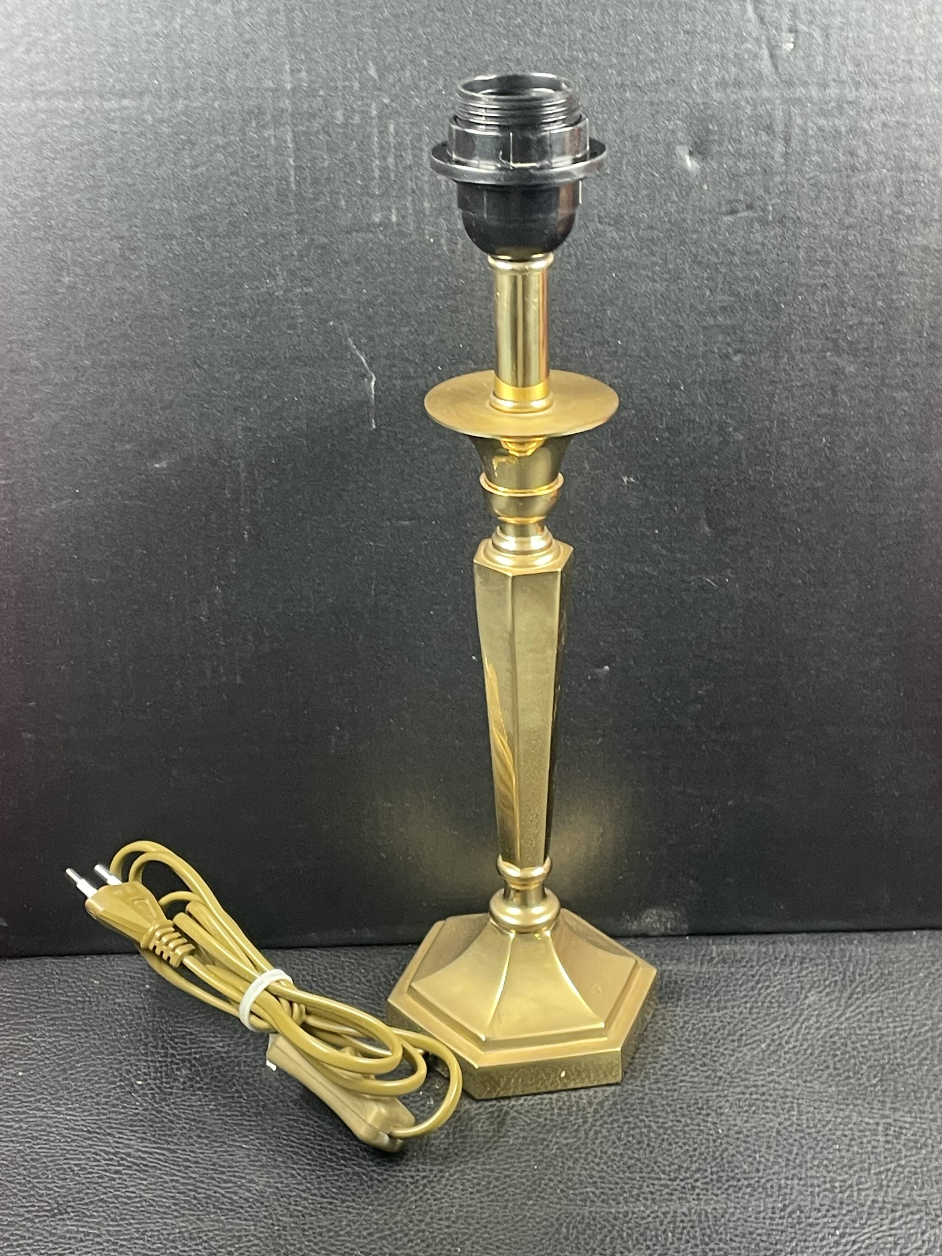 designer brass lamps with its lampshade