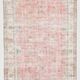 Tapis persan rouge poussiéreux 7x10, 205x322Cm
