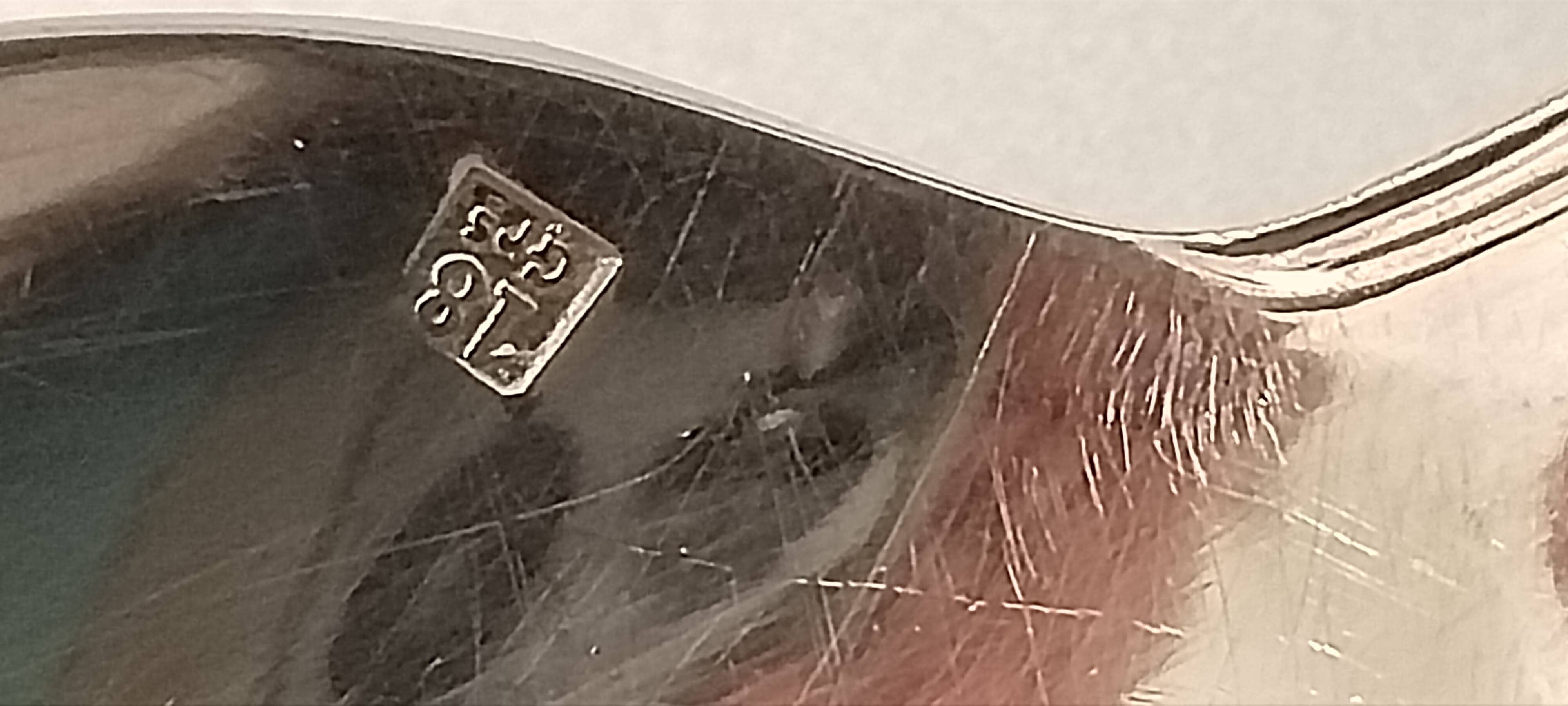 Dessert spoons, silver teaspoons