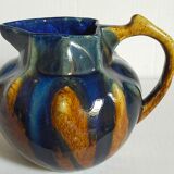 Art nouveau pitcher enamelled earth early twentieth century