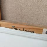 Oil on canvas, bouquet of flowers by Lysiane Boit.