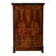 Flame mahogany writing desk – Louis-Philippe period, 19th century