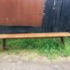 lot of 10 '30s bistro benches in pretty pattine fir