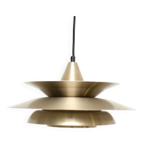 Vintage Danish lamp in brass, 1970's