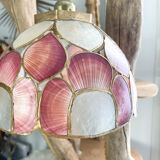 Mother-of-pearl and vintage brass pendant lamp