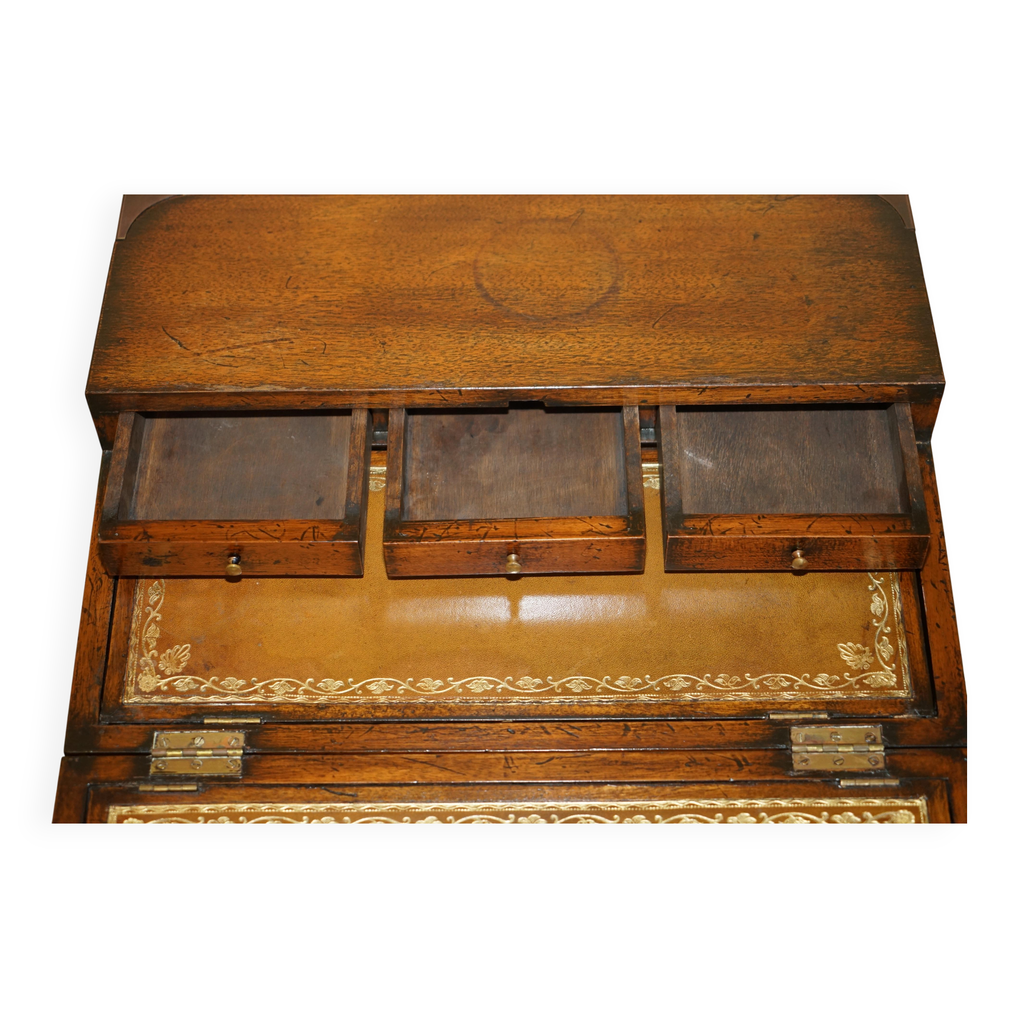 Harrods Kennedy Leather Slope Desk with Drawers