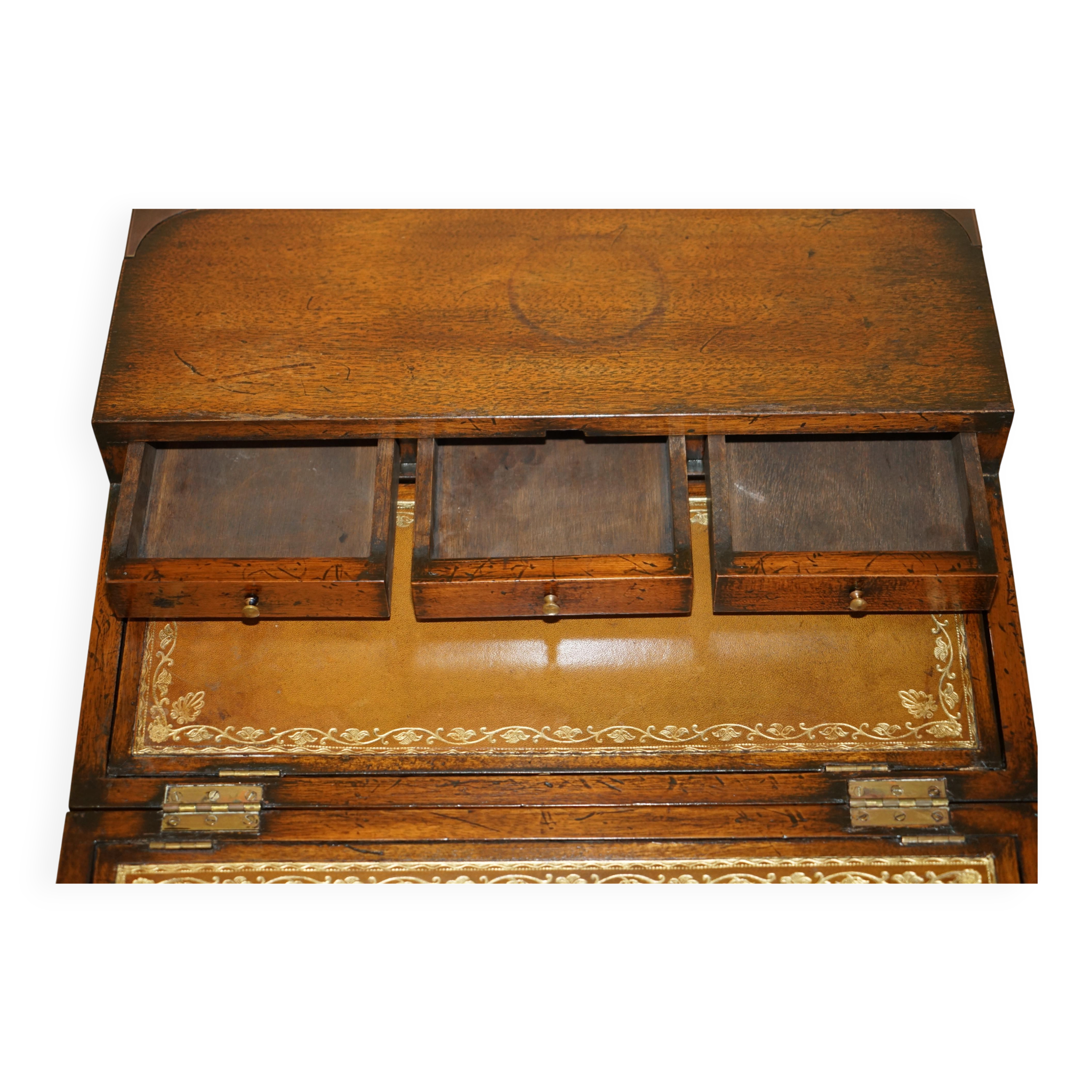 Harrods Kennedy Leather Slope Desk with Drawers