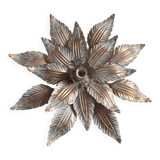 Metal flower wall light