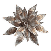 Metal flower wall light