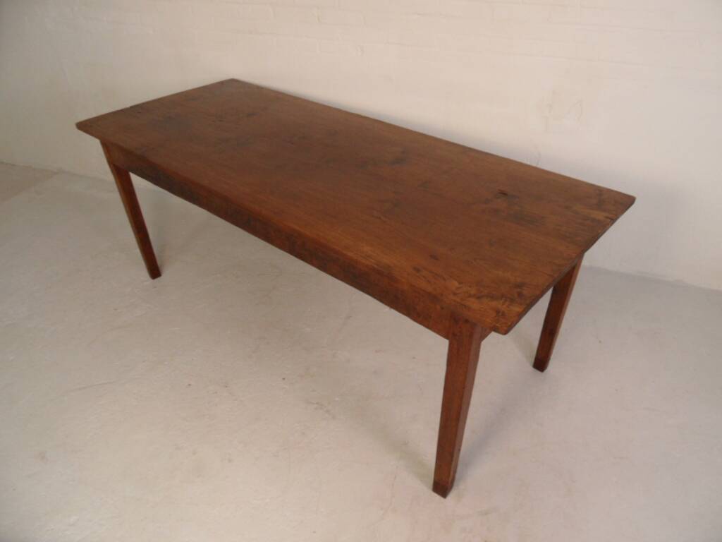 Antique oak French dining table