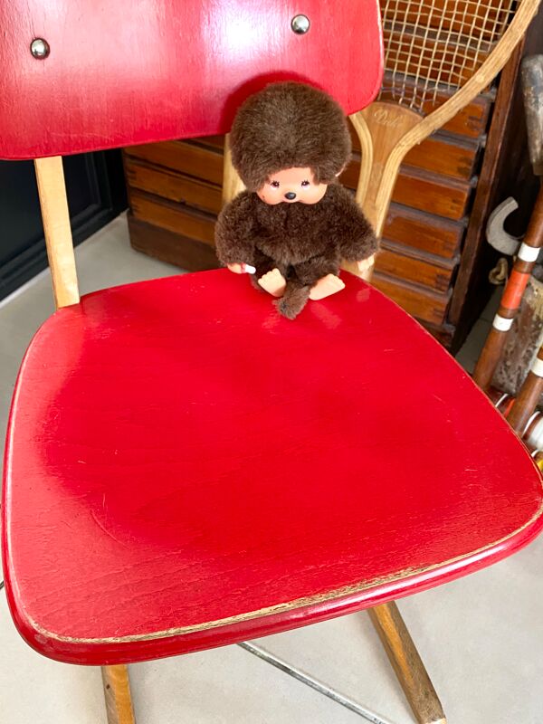 Chaise enfant Casala vintage rouge