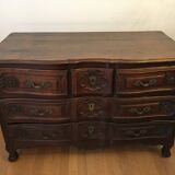 18th century Louis XV style crossbow chest of drawers