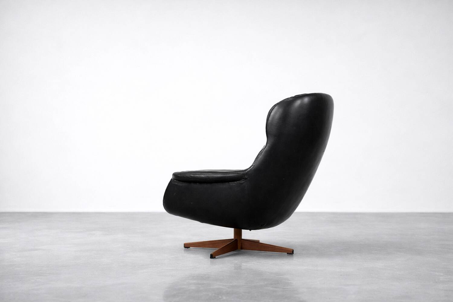 Fauteuil pivotant moderne scandinave vintage du milieu du siècle de Selig