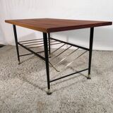 Coffee table steel and brass 1950