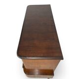 Commode italienne Art déco en ronce de noyer, années 1920