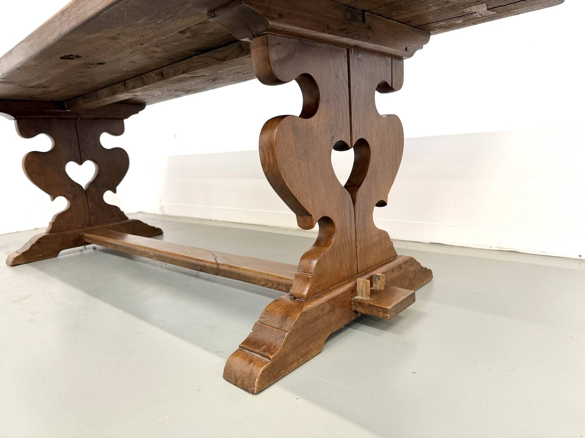 Table de monastère en chêne, circa 1900