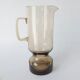 Smoked 70s carafe and glass set