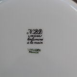 6 NBD Limoges dessert plates illuminated by hand