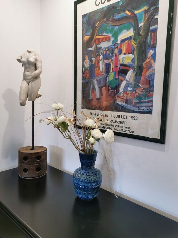 Blue vase by Aldo Londi