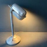 Ancienne lampe de bureau art deco en aluminium, 1920