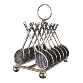 Tennis toast holder