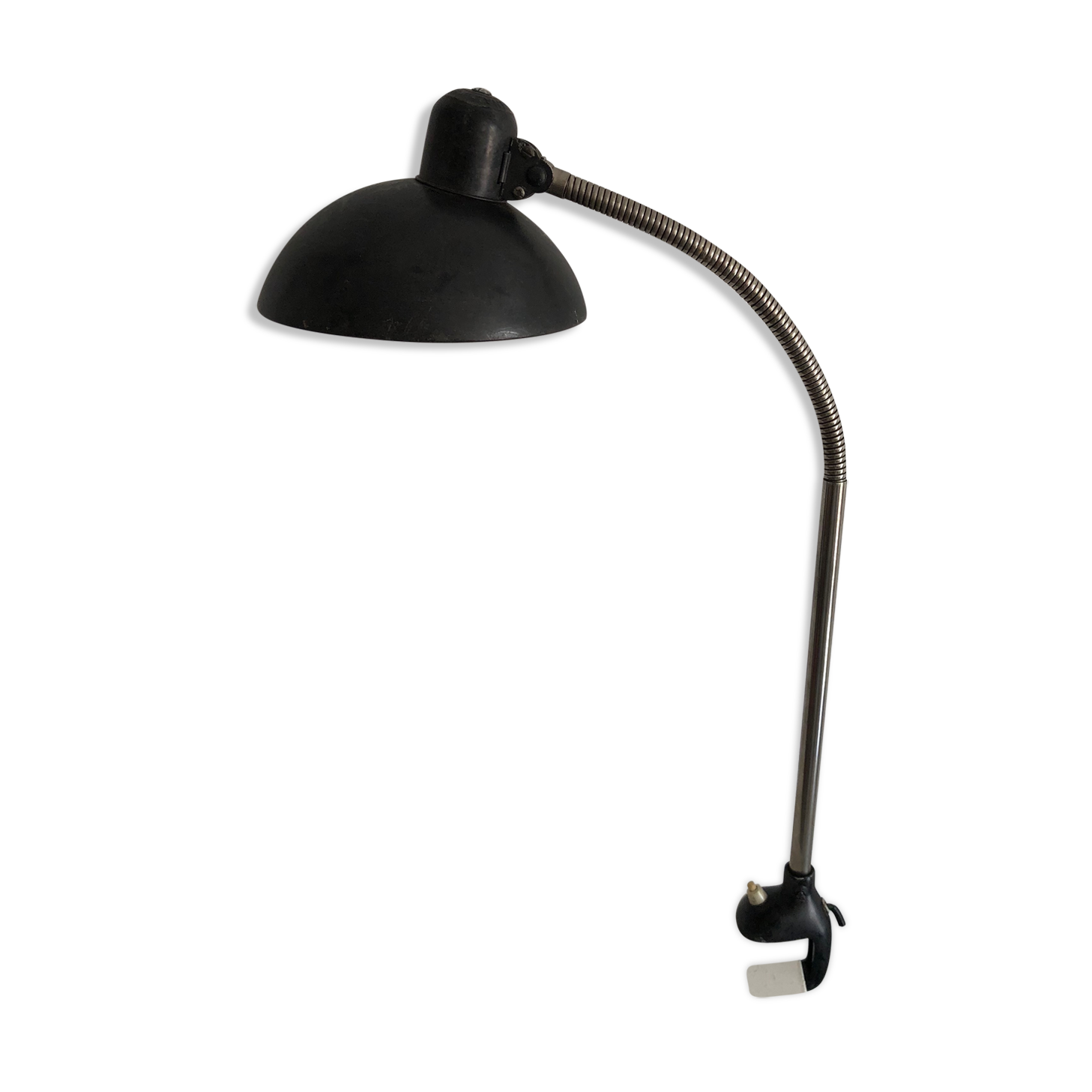 Lamp factory vise Kaiser Idell 65 cm vintage 1950