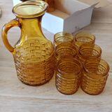 Ensemble pichet + verres bormioli années 60