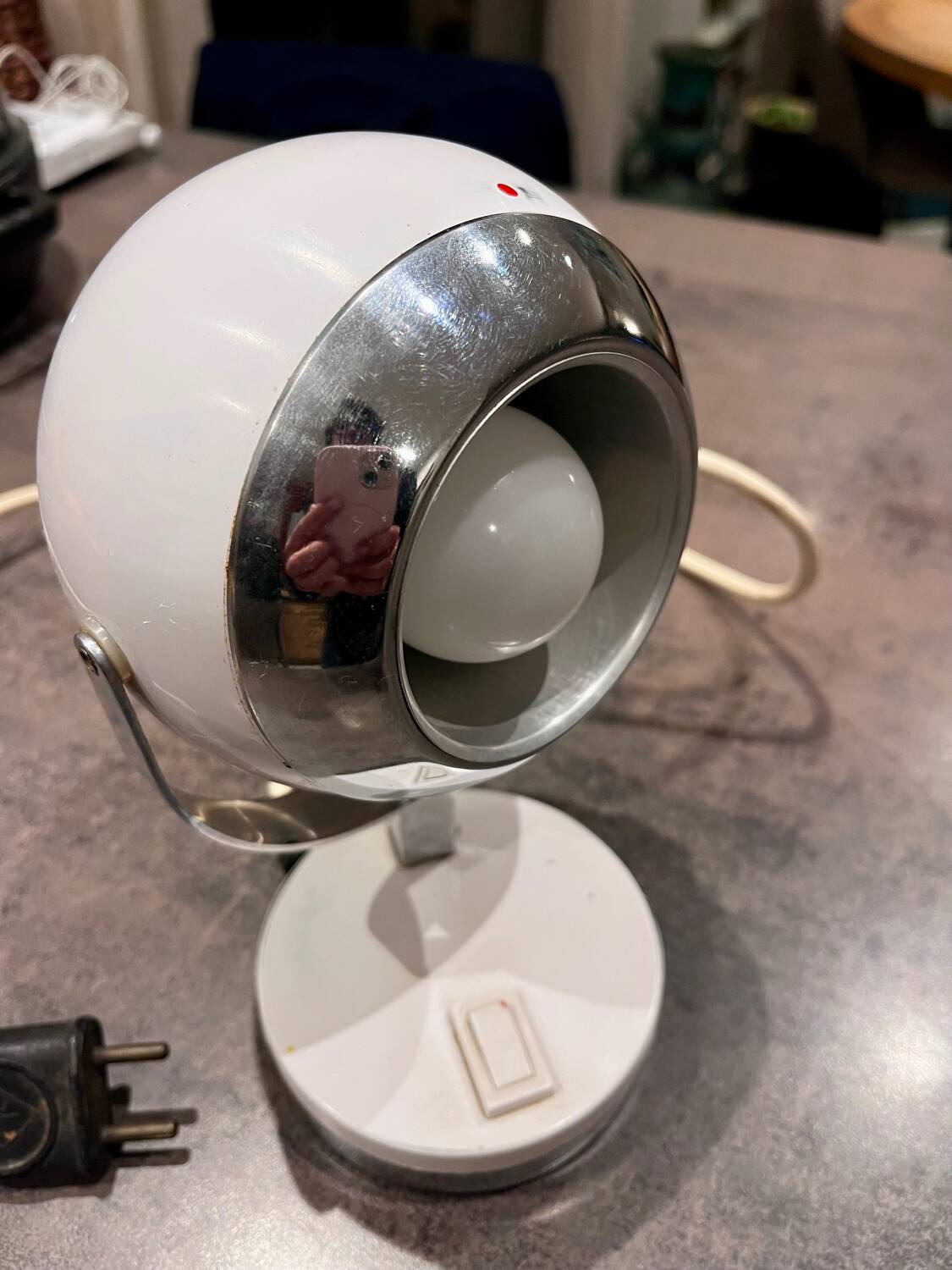 Eyeball lamp design Italian 60s/70s